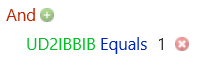 The equation is UD2IBBIB Equals 1